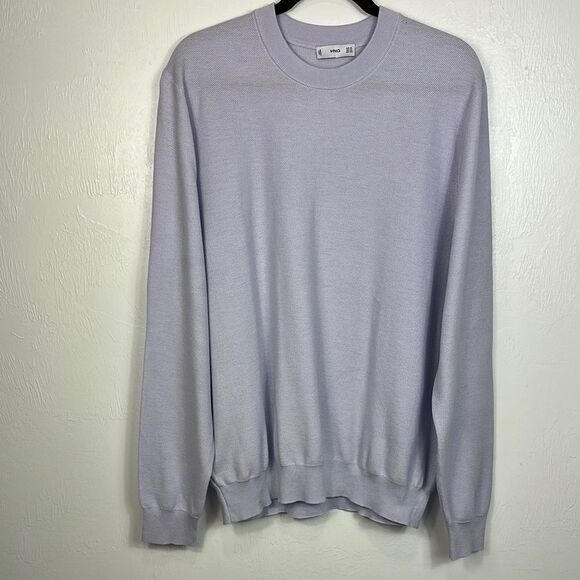 Mango MNG Lavender Purple Crewneck Pullover Sweater Size XXL - Picture 2 of 10